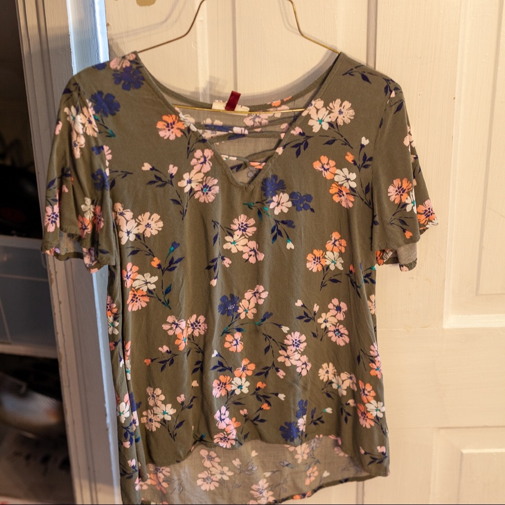 So Green Floral Shirt